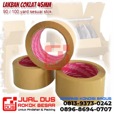 Lakban Coklat 45mm 100 yard 43 micron